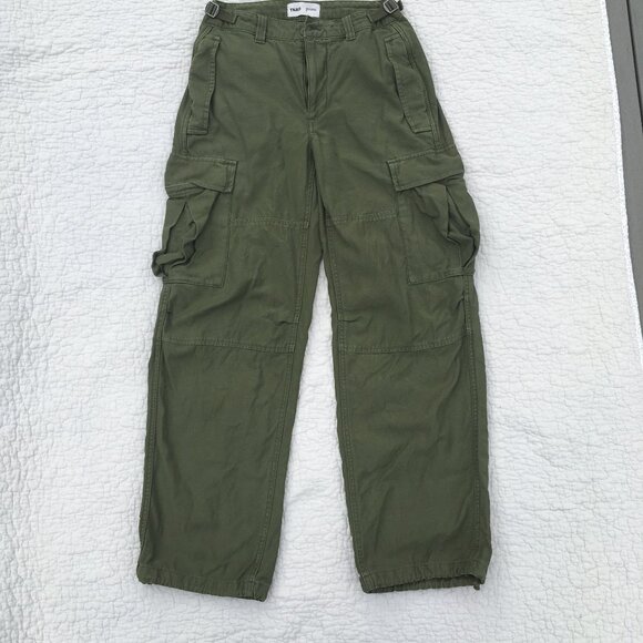 TNA Aritzia Supply Cargo Pant in Olive Green - Picture 4 of 7